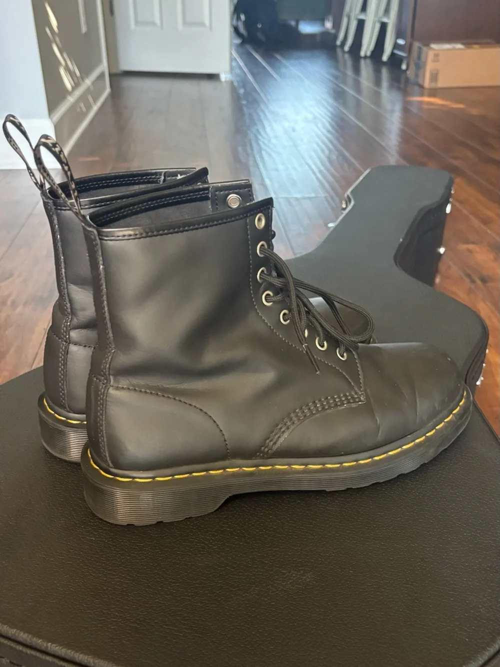 Dr. Martens 1460 Genix Nappa Reclaimed Leather Lace Up Boots
